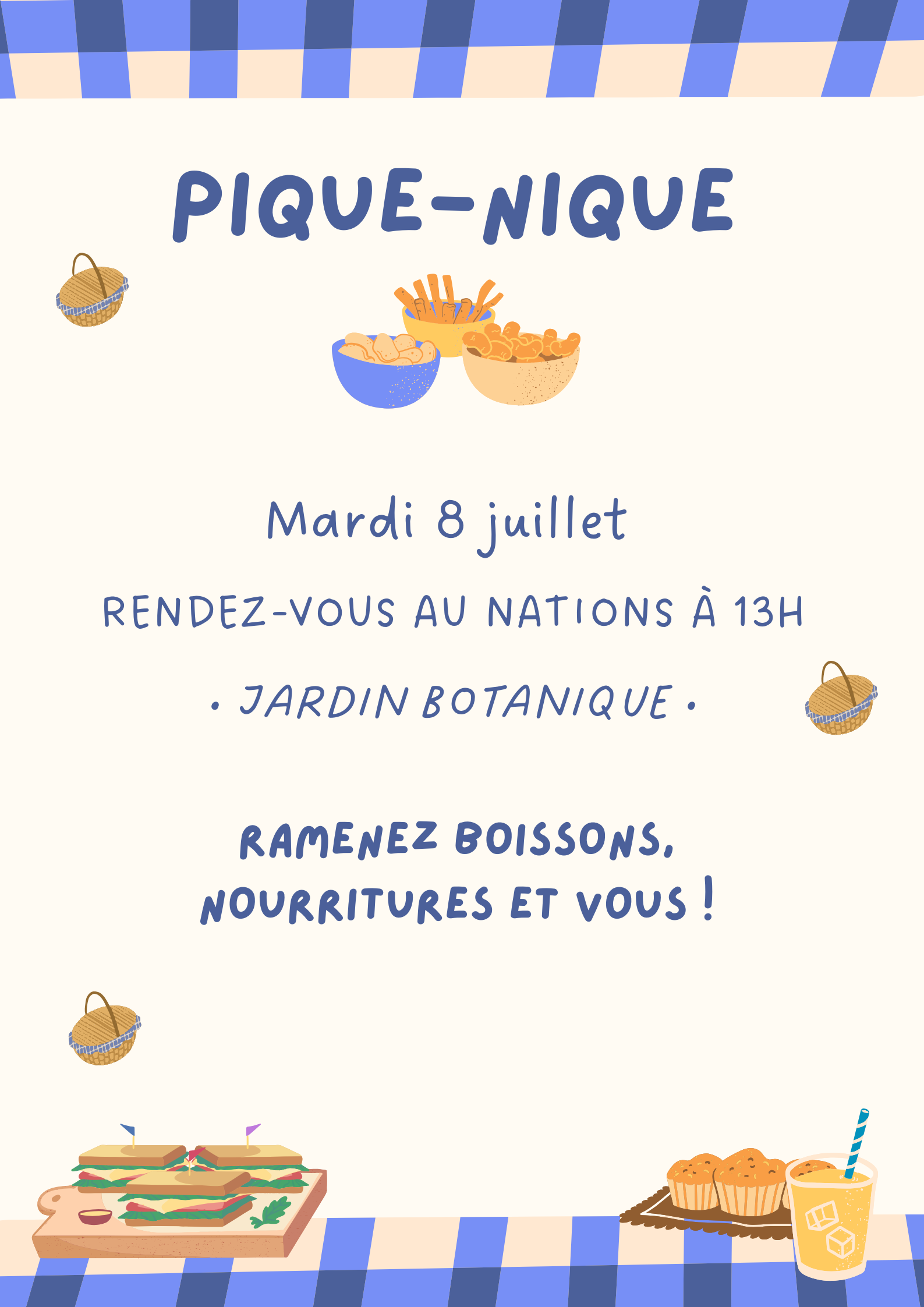 Affiche de la sortie pique-nique