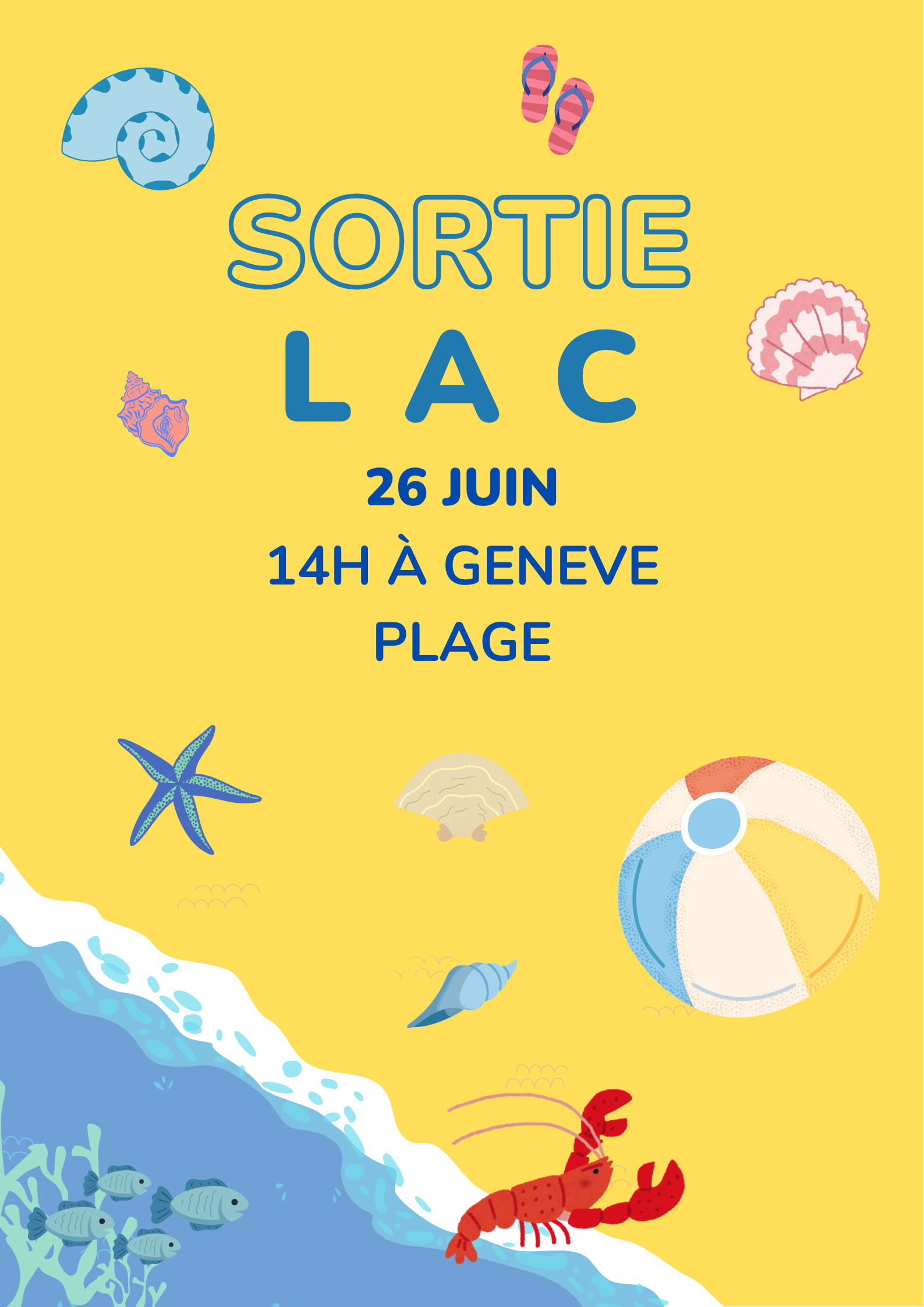 Affiche de la sortie du lac